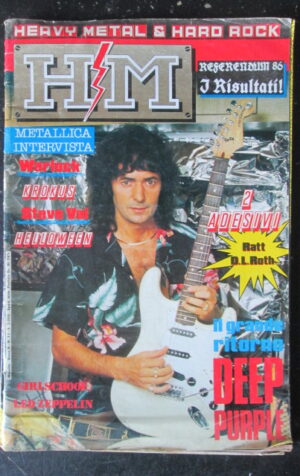 HM 11 METALLICA KROKUS STEVE VAI DEEP PURPLE LED ZEPPELIN + ADESIVI  [G211]