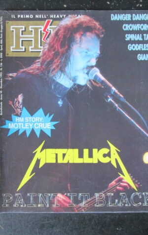 HM 136 1992 METALLICA MOTLEY CRUE DANGER DANGER  [G211]