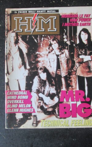 HM 155 1993 OVERKILL GLENN HUGHES MIND BOMB MORGANA LE FAY [G211]