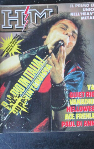 HM 24 1988 ACE FREHLEY QUIET RIOT + ADESIVI VENOM E QUEENSRYCHE [G211]