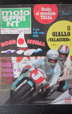 MOTOSPRINT 3 1978 TEST HONDA 1050 CBX BMW R100 KAWASAKI Z1 R SUZUKI 1000 [G593]