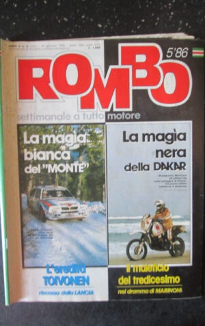 ROMBO 5 1986 HENRY TOIVONEN LANCIA RALLY DAKAR GIAMPAOLO MARINONI [G589]
