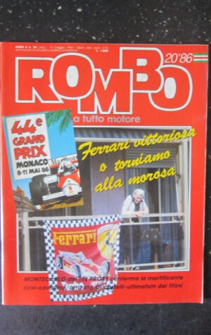 ROMBO 20 1986 44e GRAND PRIX MONACO FERRAIR PROST [G589]