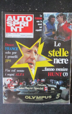 AUTOSPRINT 27 1978 JPS LOTUS HUNT ALFA FERRARI [G589]