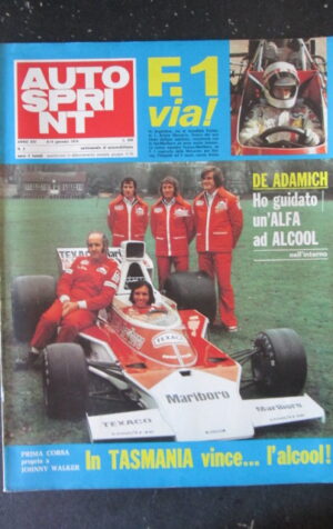 AUTOSPRINT 2 1974 DE ADAMICH ALFA ROMEO JOHNNY WALKER [G589]