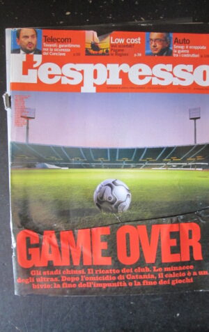 ESPRESSO 6 2007  TAVAROLI DOSSIER LE MINACCE DEGLI ULTRAS [DV39]