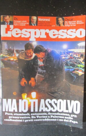 ESPRESSO 4 2007  VERONESI BRAD PITT LEONARDO DI CAPRIO [DV39]