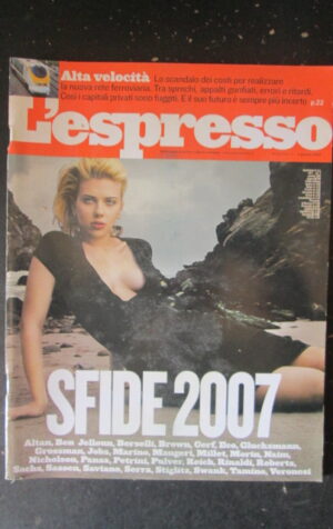 ESPRESSO 52 2007  SCARLETT JOHANSSON SAVIANO VERONESI [DV39]