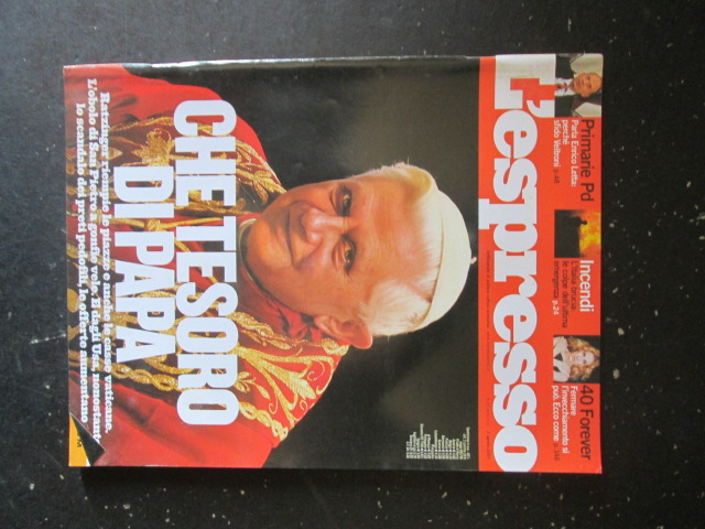 ESPRESSO 30 2007  ENRICO LETTA PAPA RATZINGER [DV39]