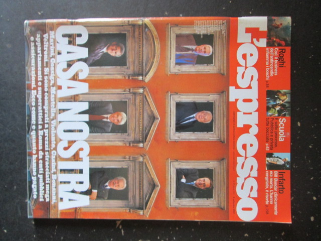 ESPRESSO 35 2007  MARINI COSSIGA MASTELLA VIOLANTE CASINI BONANNI [DV39]