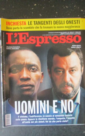 ESPRESSO 25 2018  ABOUBAKAR SOUMAHORO MATTEO SALVINI [DV41]