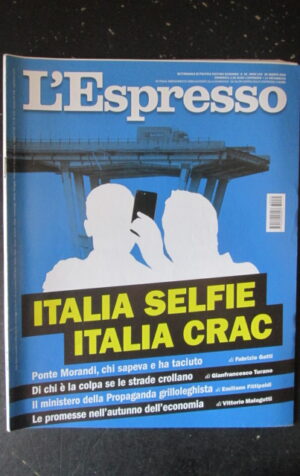 ESPRESSO 35 2018  PONTE MORANDI BEPPE GRILLO [DV41]