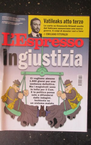 ESPRESSO 39 2017 VATILEAKS CARTE USCITE DALLE MURA LEONINE [DV43]