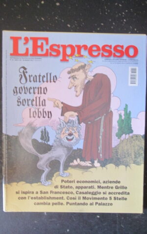ESPRESSO 22 2017 BEPPE GRILLO CASALEGGIO MOVIMENTO 5 STELLE [DV43]