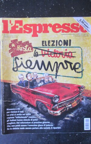 ESPRESSO 50 2016 RENZI MOVIMENTO 5 STELLE MARCEL FRATZSCHER [DV42]