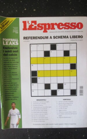 ESPRESSO 49 2016 CRISTIANO RONALDO PASCAL LAMY OBAMA [DV42]