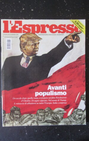 ESPRESSO 38 2016 RENZI BERSANI MARINE LE PEN D' ALEMA [DV42]