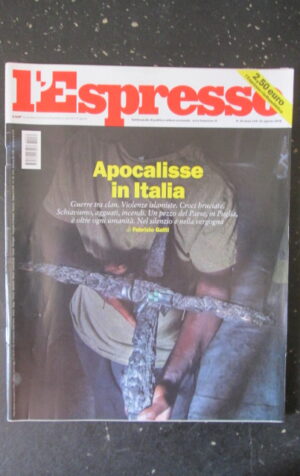 ESPRESSO 34 2016 DOSSIER VIOLENZE ISLAMISTE MARIO DRAGHI MATTEO RENZI [DV42]