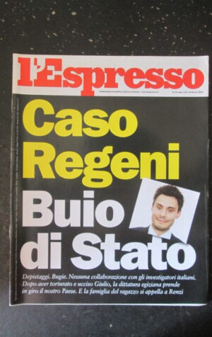 ESPRESSO 10 2016 CASO REGENI RENZI [DV42]