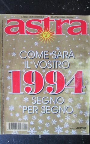 ASTRA RIVISTA DI ASTROLOGIA 1 1994 [G579]