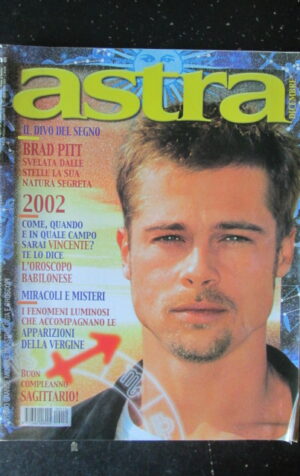 ASTRA RIVISTA DI ASTROLOGIA 12 2001 COPERTINA BRAD PITT [G579]