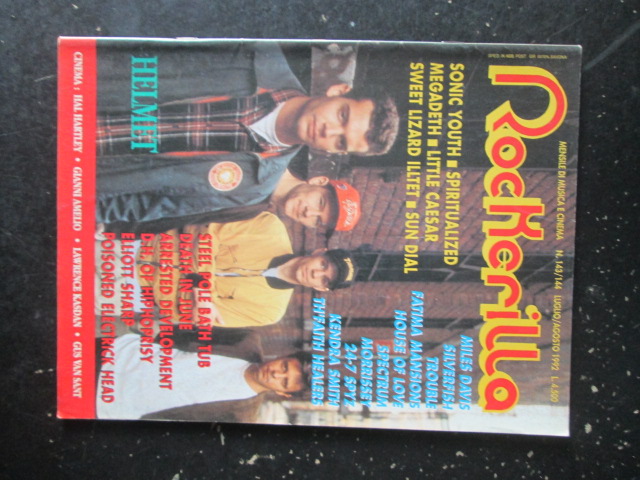 ROCKERILLA 143-144 1992 HELMET MEGADETH MILES DAVIS [G204]