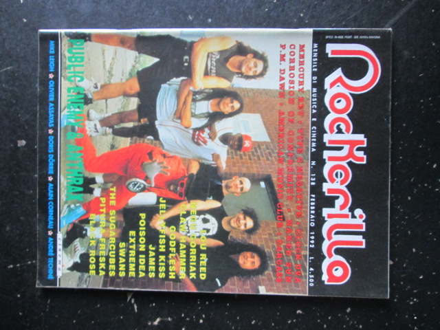 ROCKERILLA 138 1992 LOU REED PUBLIC ENEMY ANTHRAX [G204]