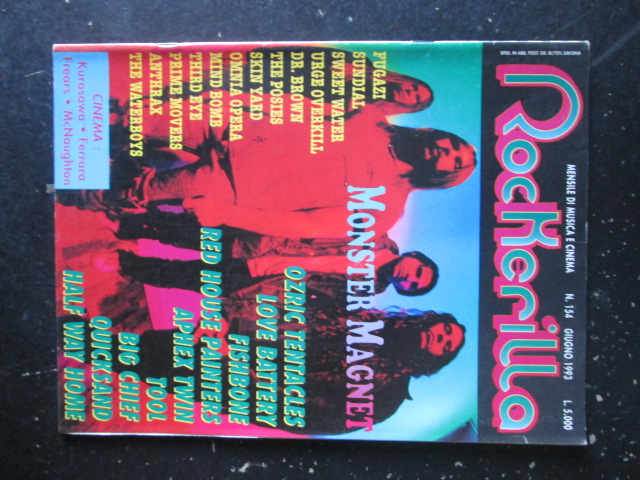 ROCKERILLA 154 1993 MONSTER MAGNET FISHBONE ANTHRAX [G204]
