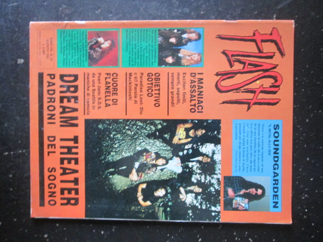 FLASH RIVISTA METAL  43 1992 SOUNDGARDEN PEARL JAM DREAM THEATER MEGADETH [G204]