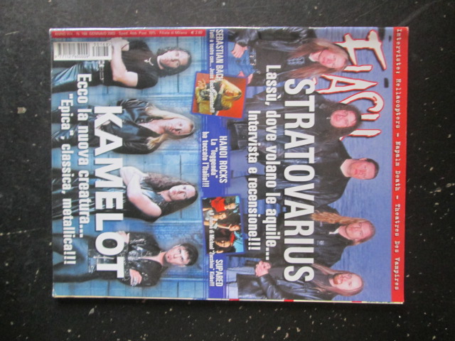 FLASH RIVISTA METAL  168 2003 KAMELOT HANOI ROCKS STRATOVARIUS KAMELOT [G204]