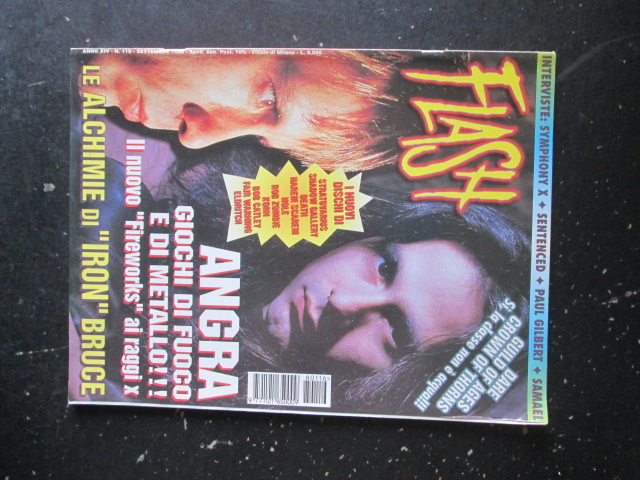 FLASH RIVISTA METAL  116 1998 ROB ZOMBIE BOB CATLEY ANGRA [G204]