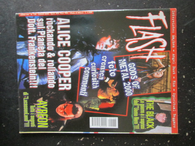 FLASH RIVISTA METAL  138 2000 ALICE COOPER GODS OF METAL 2000 [G204]