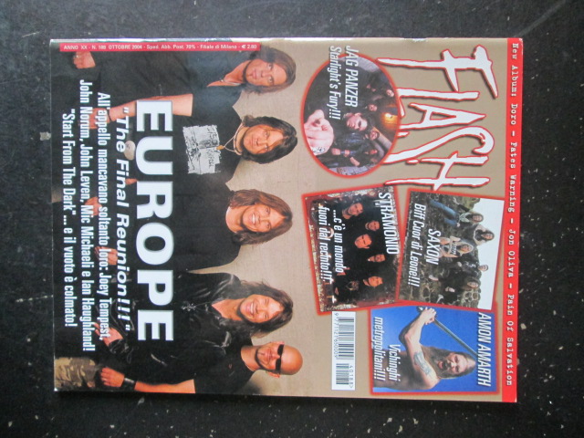 FLASH RIVISTA METAL  188 2004 JAG PANZER SAXON THE EUROPE [G204]
