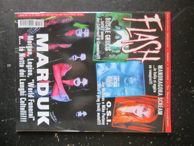 FLASH RIVISTA METAL  170 2003 MANDRAGORA SCREAM MARDUK OSI [G204]