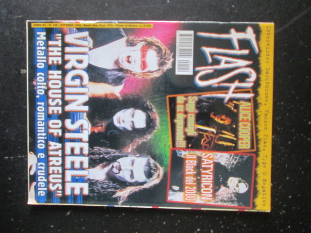 FLASH RIVISTA METAL  129 1999 ALICE COOPER SATYRICON VIRGIN STEELE [G204]