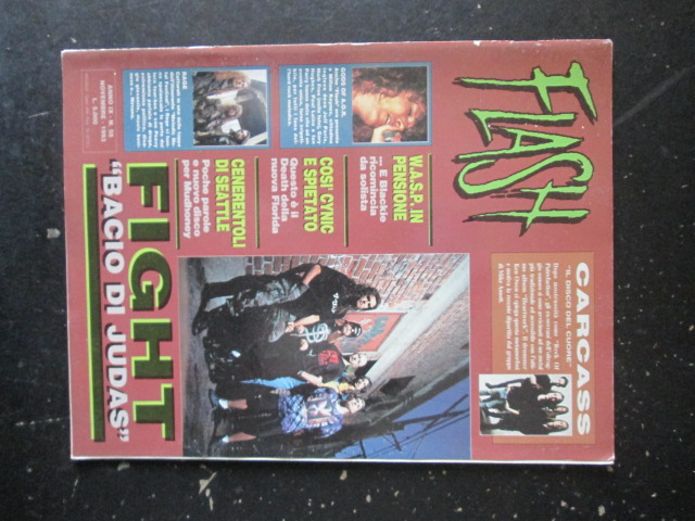 FLASH RIVISTA METAL  58 1993 CARCASS FIGHT  [G204]