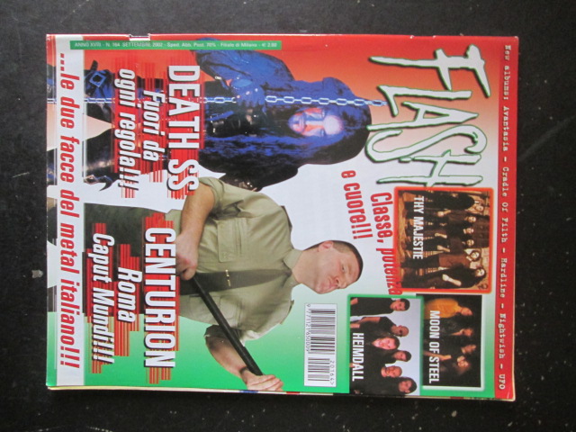 FLASH RIVISTA METAL 164 2002 THY MAJESTIE MOON OF STEEL DEATH SS CENTURION[G204]