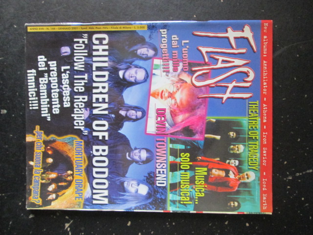 FLASH RIVISTA METAL  144 2001 DEVIN TOWNSEND CHILDREN OF BODOM [G204]