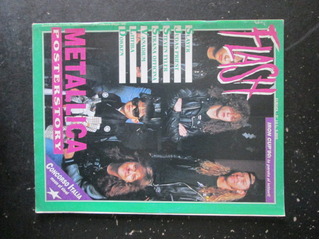 FLASH RIVISTA METAL 16 1990 METALLICA SLAYER LITFIBA JUDAS PRIEST  [G204]