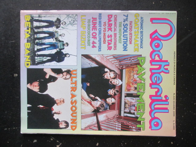 ROCKERILLA 226 1999 YO YO MUNDI BETA BAND ULTRASOUND [G204]