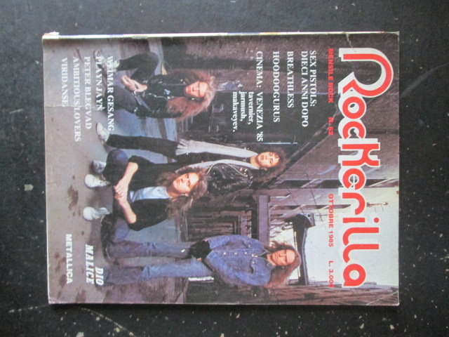 ROCKERILLA 62 1985 WEIMAR GESANG METALLICA SEX PISTOLS [G204]