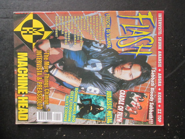 FLASH RIVISTA METAL  94 1996 OZZY OSBOURNE SABBATH MACHINE HEAD [G205]