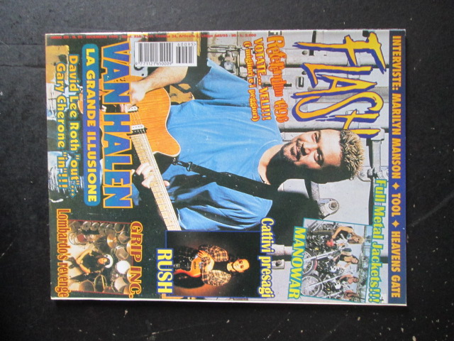 FLASH RIVISTA METAL  95 1996 MANOWAR RUSH VAN HALEN MARILYN MANSON [G205]