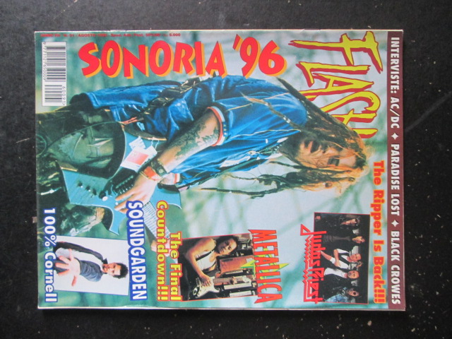 FLASH RIVISTA METAL  91 1996  METALLICA SONORA SOUNGARDEN [G205]