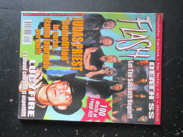 FLASH RIVISTA METAL  148 2001  JUDAS PRIEST LUCYFIRE DEATH SS [G205]