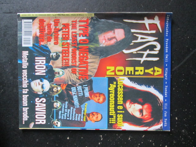 FLASH RIVISTA METAL  145 2001  AYREON IRON SAVIOR [G205]