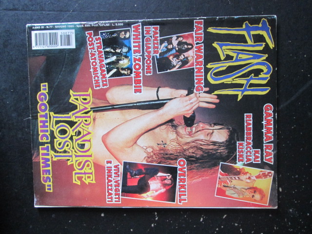 FLASH RIVISTA METAL  77 1995  PARADISE LOST WHITE ZOMBIE [G205]
