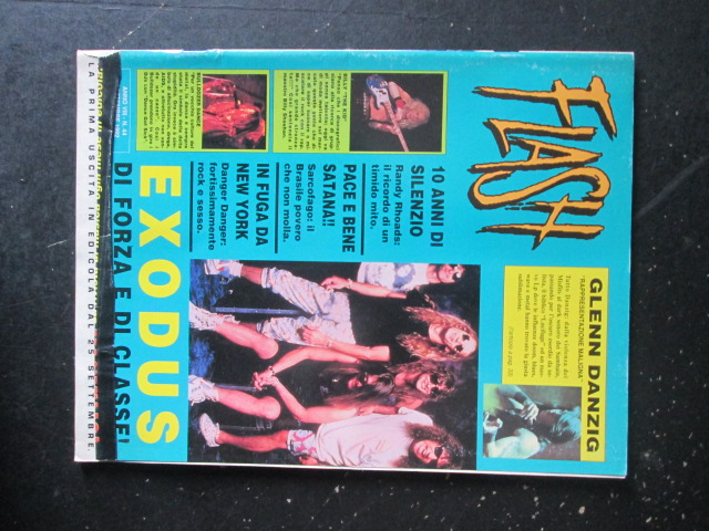 FLASH RIVISTA METAL  44 1992  RANDY RHOADS EXODUS [G205]