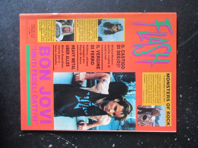 FLASH RIVISTA METAL  45 1992  BON JOVI BLIND GUARDIAN [G205]