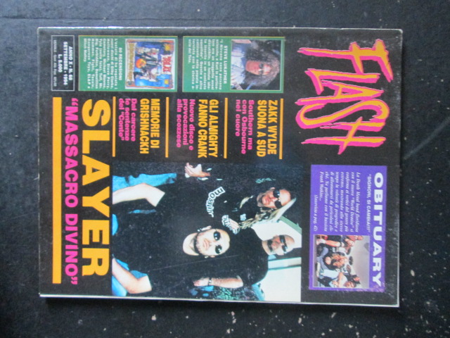 FLASH RIVISTA METAL  68 1994  ZANK WYLDE SLAYER [G205]